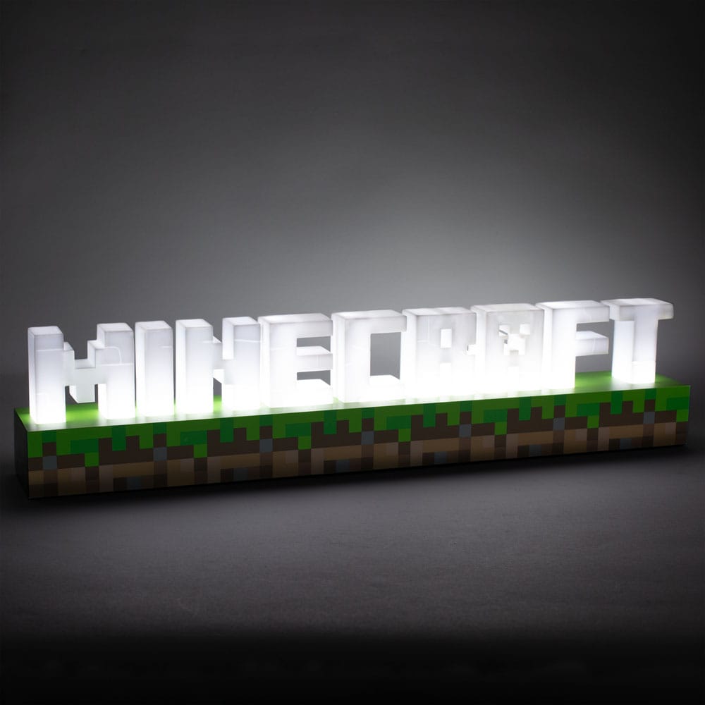 Minecraft Leuchte Logo 41 cm - Versand: 5-7 Tage nach Bestellung