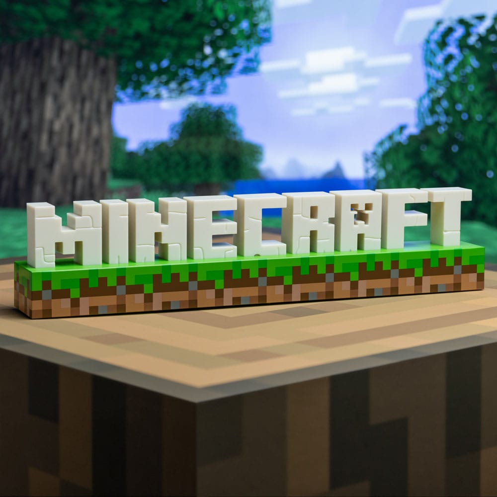 Minecraft Leuchte Logo 41 cm - Versand: 5-7 Tage nach Bestellung