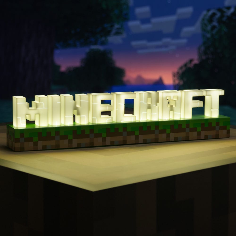 Minecraft Leuchte Logo 41 cm - Versand: 5-7 Tage nach Bestellung