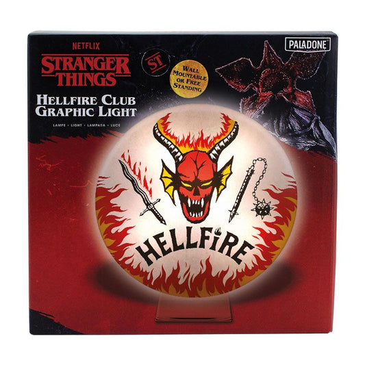 Stranger Things Lampe Hellfire Club Logo 20 cm - Versand: 5-7 Tage nach Bestellung