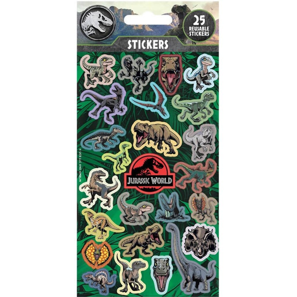Jurassic World Sticker Pack (25) - Versand: 7 Tage nach Bestellung