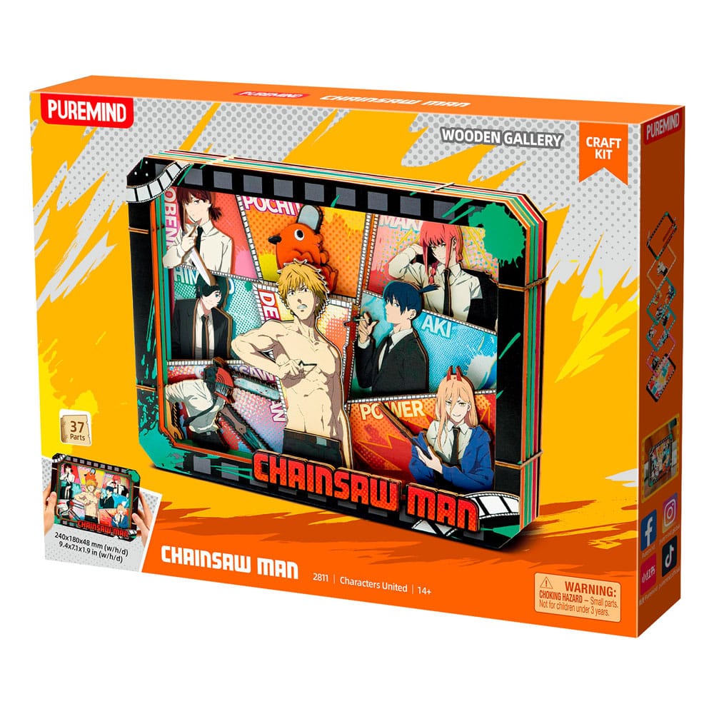 Chainsaw Man Modellbausatz Wooden Gallery (L) Charaters United - Preorder - ETA: 15.09.2026