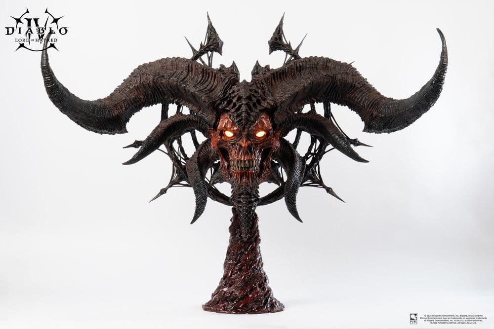 Diablo IV Art Mask Replik 1/1 Scale Lord of Hatred Mephisto 94 cm - Preorder - ETA: 25.08.2027