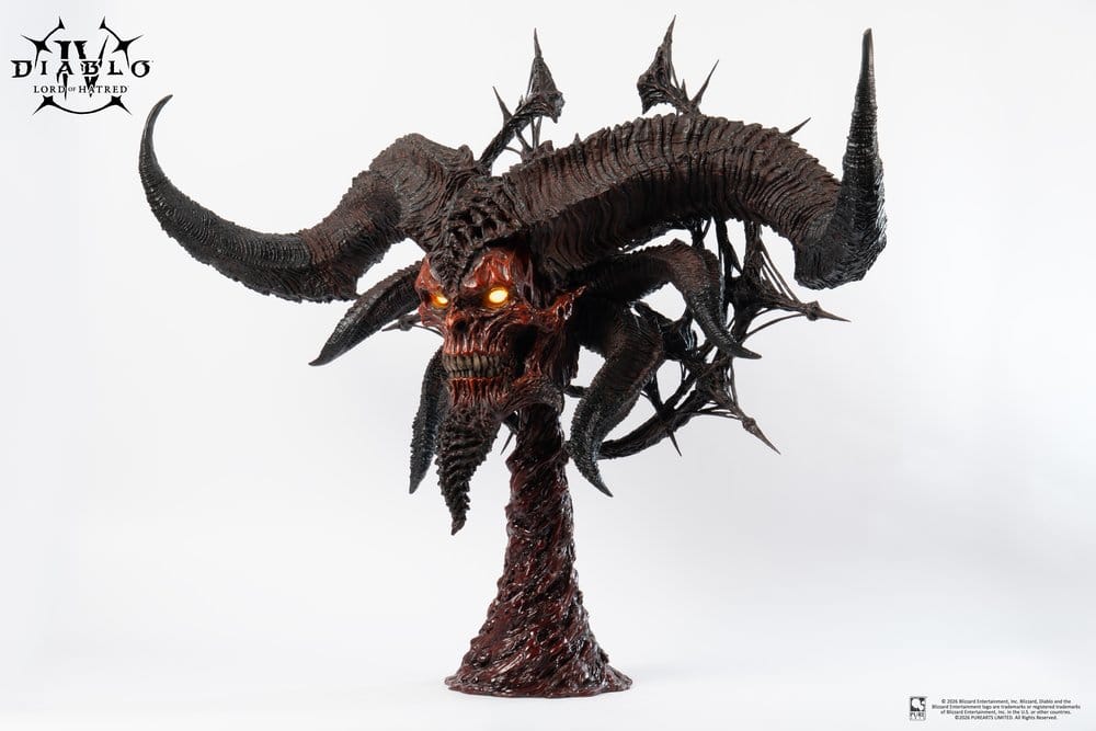 Diablo IV Art Mask Replik 1/1 Scale Lord of Hatred Mephisto 94 cm - Preorder - ETA: 25.08.2027