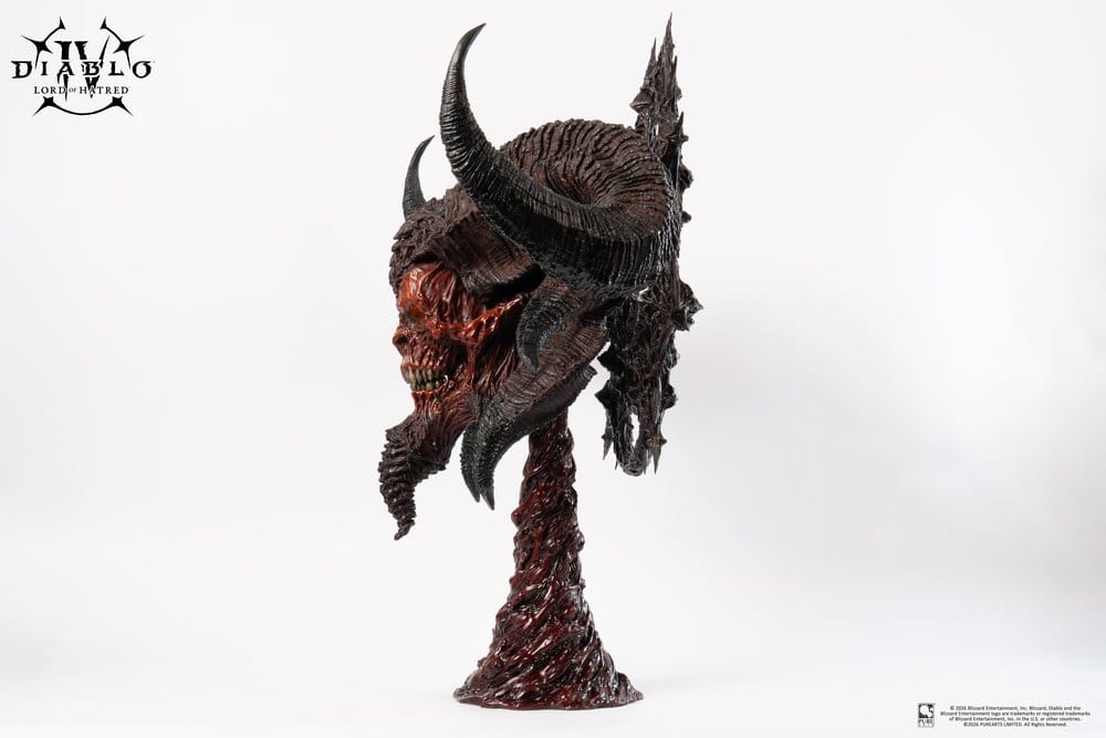 Diablo IV Art Mask Replik 1/1 Scale Lord of Hatred Mephisto 94 cm - Preorder - ETA: 25.08.2027