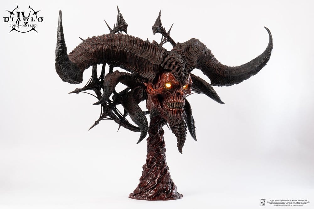 Diablo IV Art Mask Replik 1/1 Scale Lord of Hatred Mephisto 94 cm - Preorder - ETA: 25.08.2027