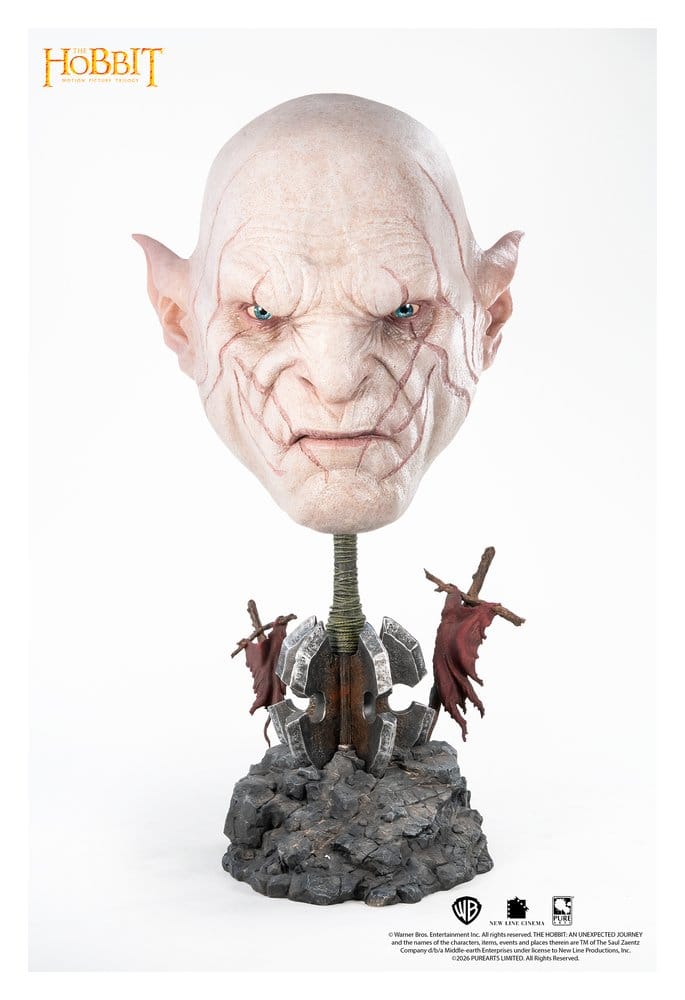 Herr der Ringe Art Mask Replik 1/1 Azog 54 cm - Preorder - ETA: 25.11.2027