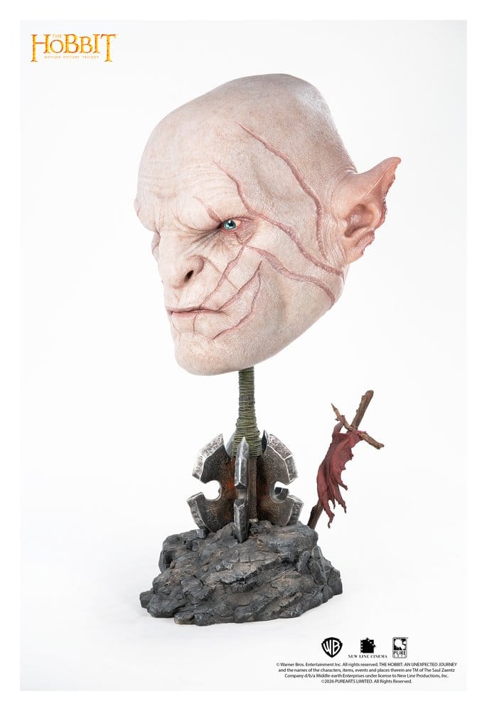 Herr der Ringe Art Mask Replik 1/1 Azog 54 cm - Preorder - ETA: 25.11.2027