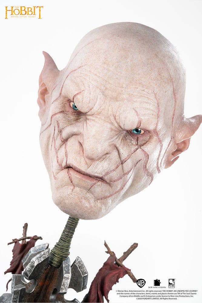 Herr der Ringe Art Mask Replik 1/1 Azog 54 cm - Preorder - ETA: 25.11.2027