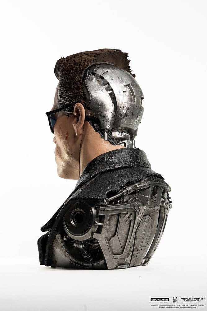 Terminator 2 Replik 1/1 T-800 Model 101 Battle Damaged Art Mask 47 cm   - Preorder - ETA: 25.05.2027