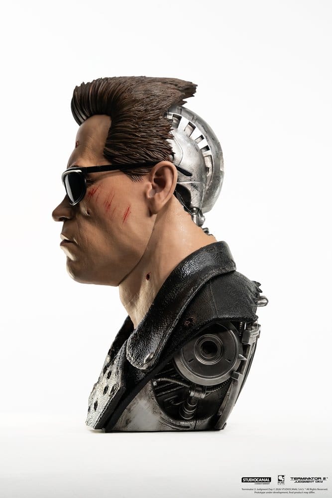 Terminator 2 Replik 1/1 T-800 Model 101 Battle Damaged Art Mask 47 cm   - Preorder - ETA: 25.05.2027
