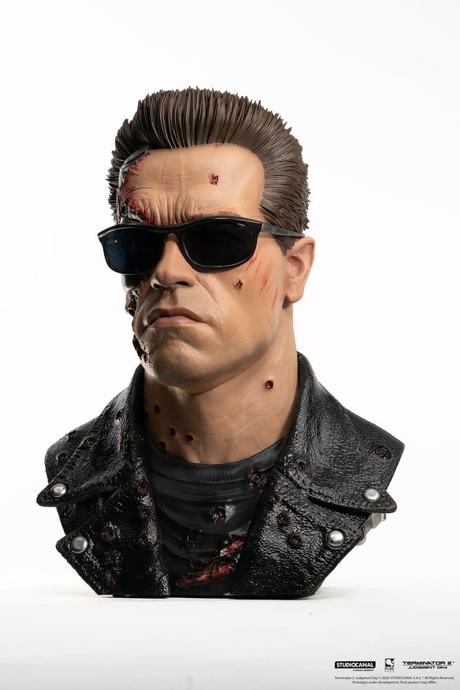 Terminator 2 Replik 1/1 T-800 Model 101 Battle Damaged Art Mask 47 cm   - Preorder - ETA: 25.05.2027