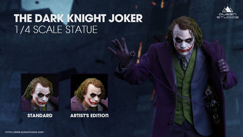 The Dark Knight Statue 1/4 Heath Ledger Joker Regular Edition 52 cm  - Versand: 7 Tage nach Bestellung