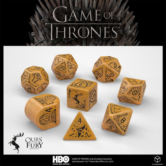 Game of Thrones Würfel Set Baratheon (8) - Versand: 5-7 Tage nach Bestellung