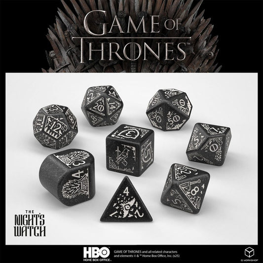 Game of Thrones Würfel Set Night's Watch (8) - Versand: 5-7 Tage nach Bestellung