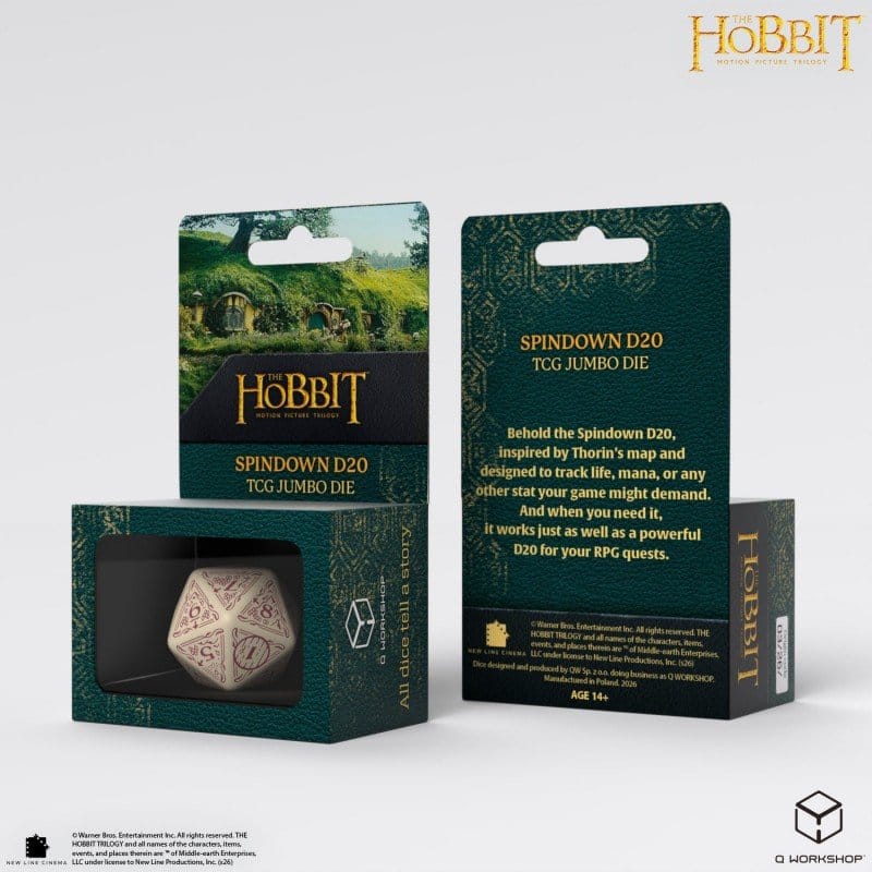 Der Hobbit Spindown Jumbo Würfel Terra TCG D20 - Versand: 7 Tage nach Bestellung
