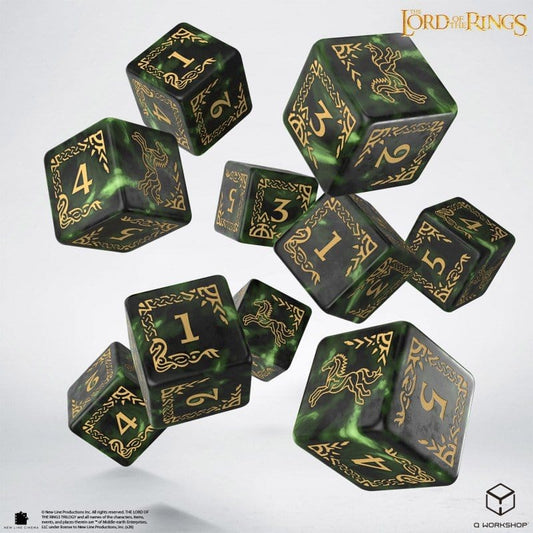 Der Herr der Ringe: 10er D6 Würfelset Rohan - Versand: 7 Tage nach Bestellung