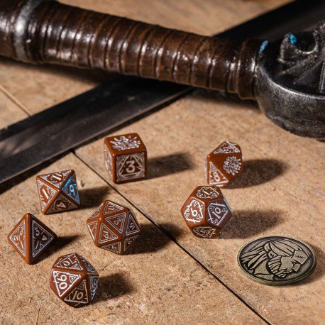 The Witcher Würfel Set Geralt Roach's Companion (7) - Versand: 7 Tage nach Bestellung