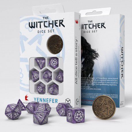 The Witcher Würfel Set Yennefer Lilac and Gooseberries (7) - Versand: 5-7 Tage nach Bestellung