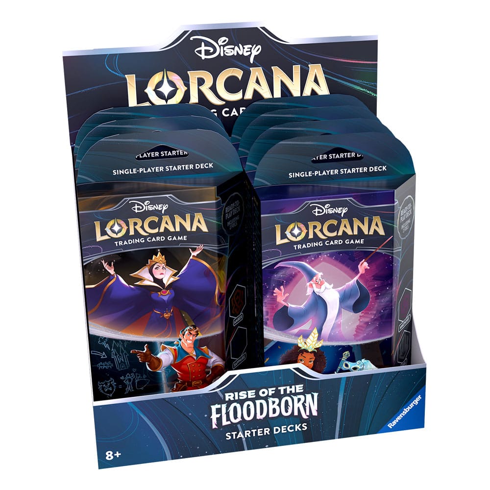 Disney Lorcana TCG Rise of the Floodborn Starter Decks Display (8) *Englische Edition* - Versand: 5-7 Tage nach Bestellung