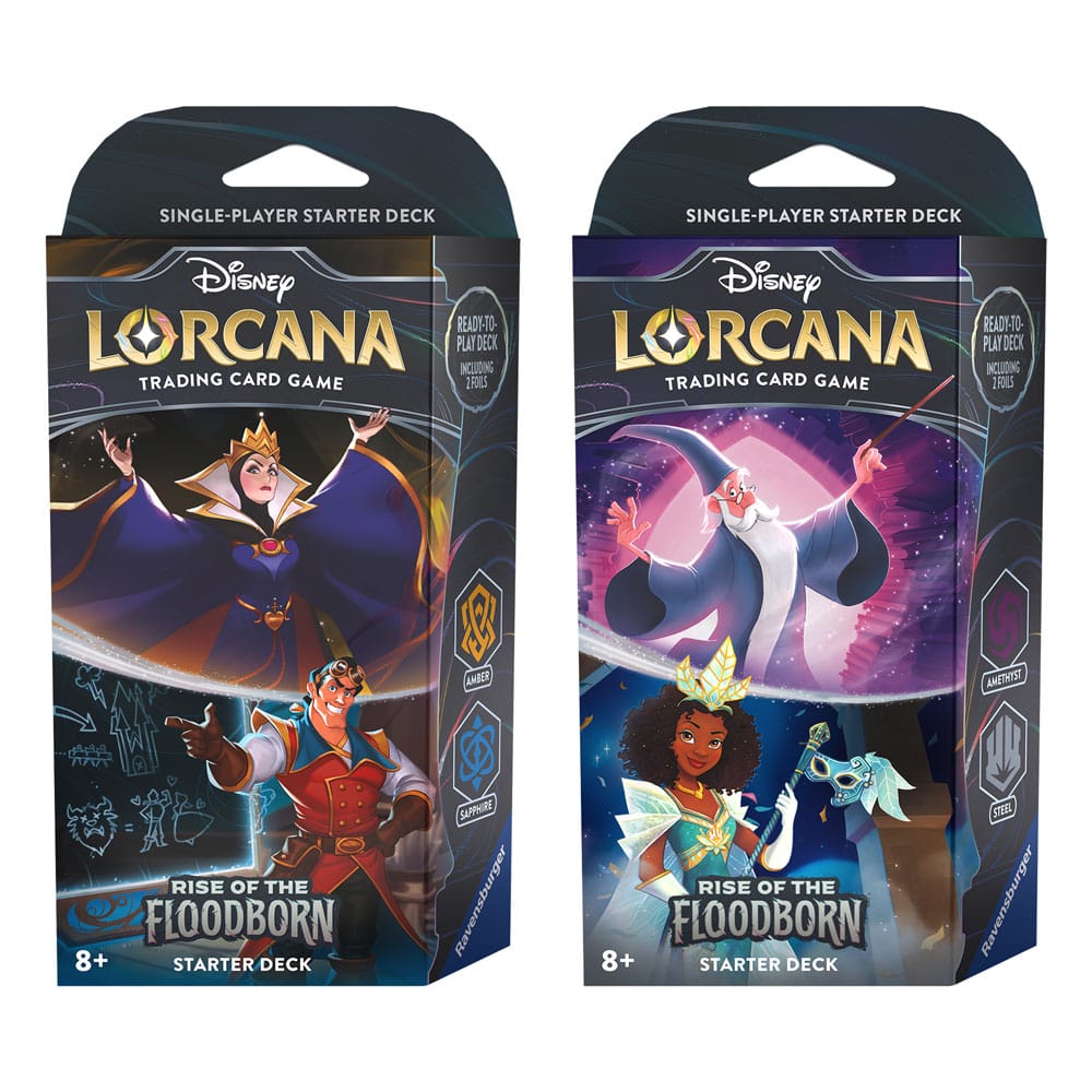 Disney Lorcana TCG Rise of the Floodborn Starter Decks Display (8) *Englische Edition* - Versand: 5-7 Tage nach Bestellung