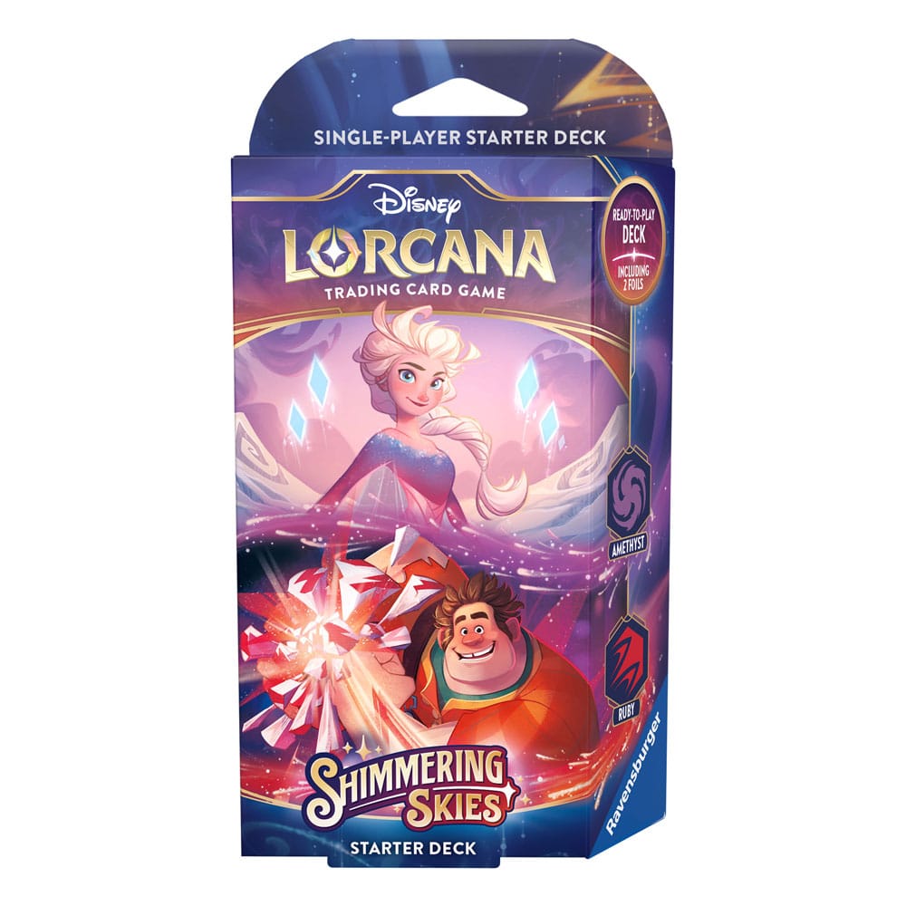 Disney Lorcana TCG Shimmering Skies Starter Decks Display (8) *Englische Edition* - Versand: 5-7 Tage nach Bestellung