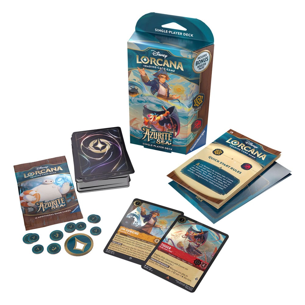 Disney Lorcana TCG Azurite Sea Starter Decks Display (8) *Englische Edition* - Versand: 5-7 Tage nach Bestellung
