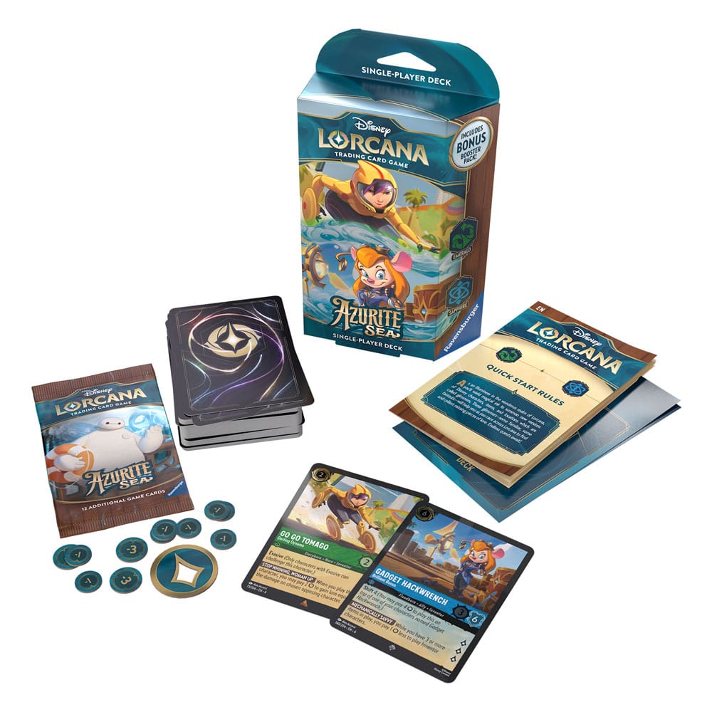 Disney Lorcana TCG Azurite Sea Starter Decks Display (8) *Englische Edition* - Versand: 5-7 Tage nach Bestellung