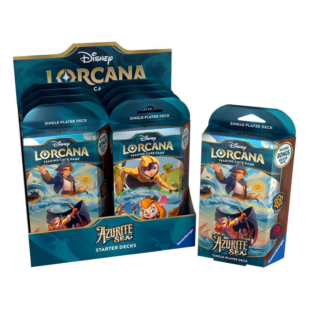 Disney Lorcana TCG Azurite Sea Starter Decks Display (8) *Englische Edition* - Versand: 5-7 Tage nach Bestellung