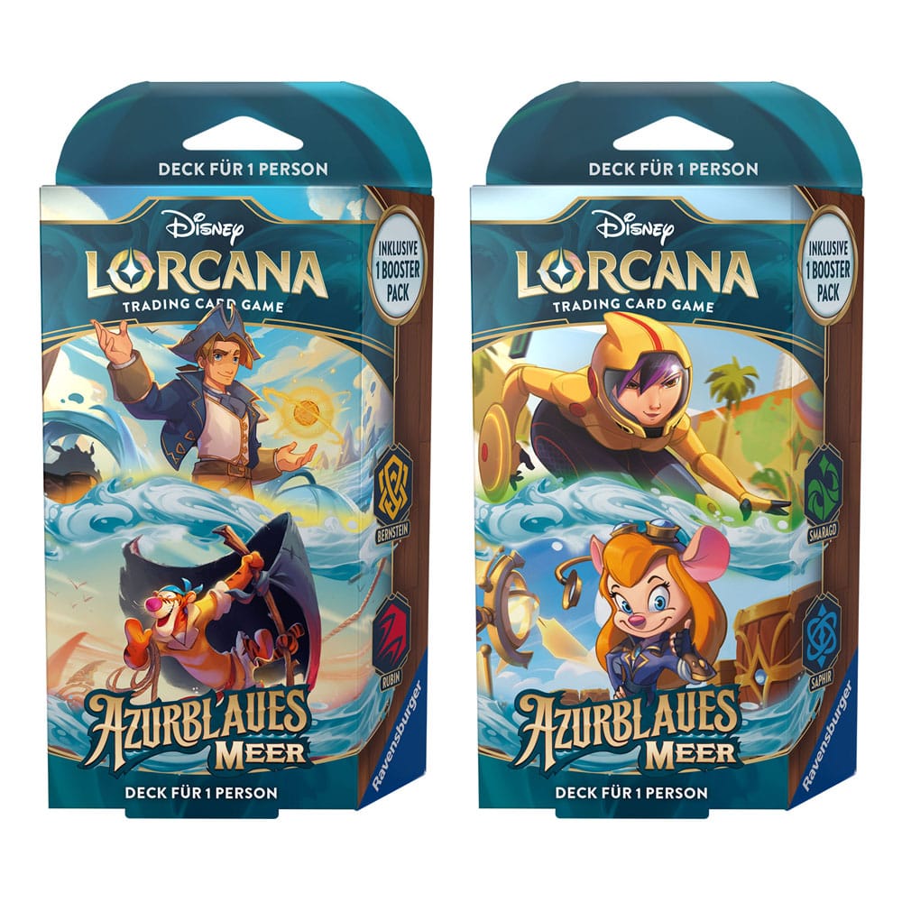 Disney Lorcana TCG Azurblaues Meer Starter Decks Display (8) *Deutsche Edition* - Preorder - ETA: 31.10.2025