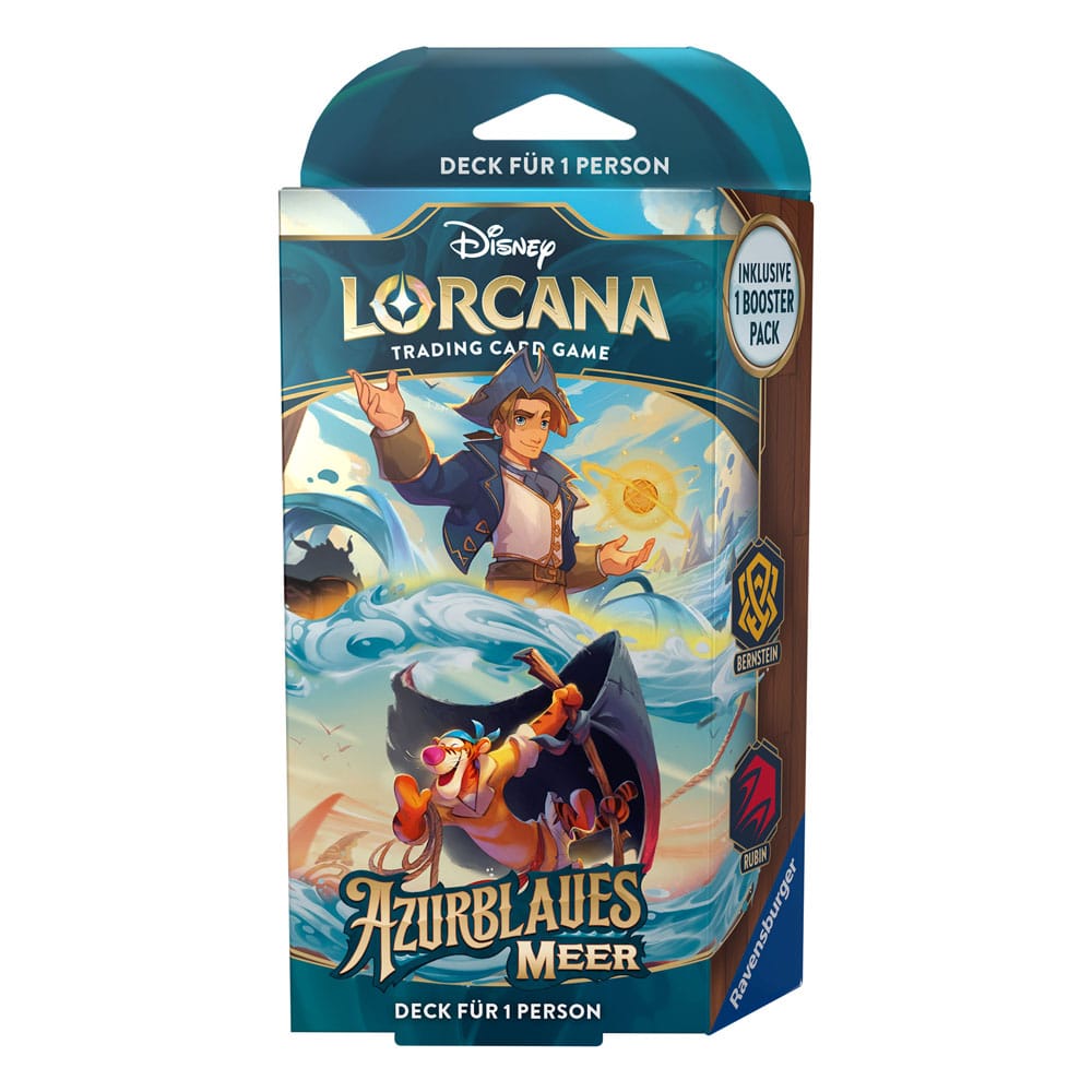 Disney Lorcana TCG Azurblaues Meer Starter Decks Display (8) *Deutsche Edition* - Preorder - ETA: 31.10.2025