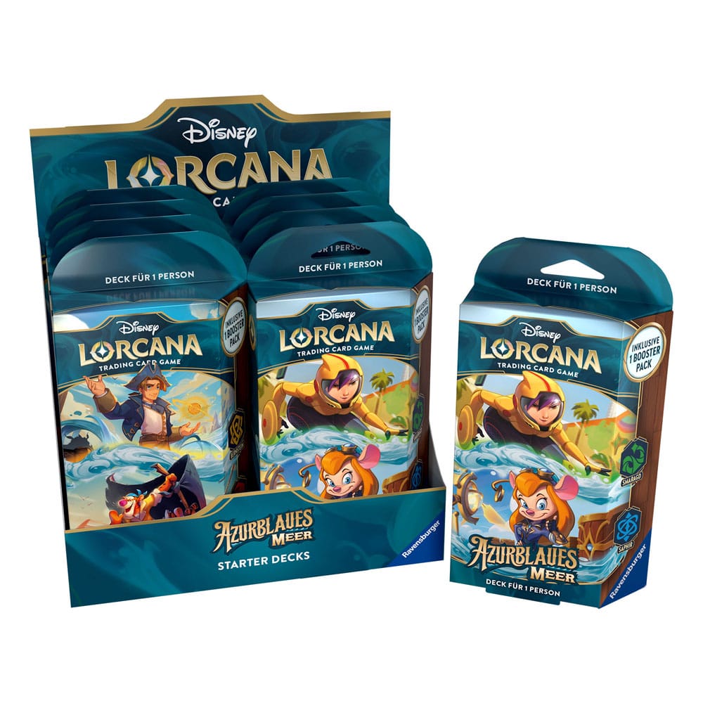 Disney Lorcana TCG Azurblaues Meer Starter Decks Display (8) *Deutsche Edition* - Preorder - ETA: 31.10.2025