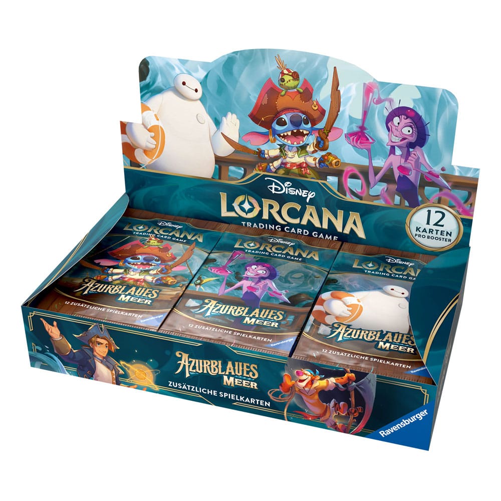 Disney Lorcana TCG Azurblaues Meer Booster Display (24) *Deutsche Edition* - Preorder - ETA: 31.10.2025