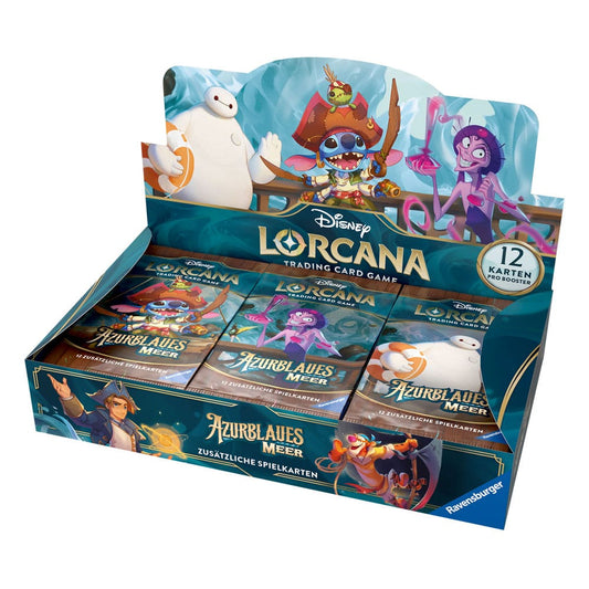 Disney Lorcana TCG Azurblaues Meer Booster Display (24) *Deutsche Edition* - Preorder - ETA: 31.10.2025