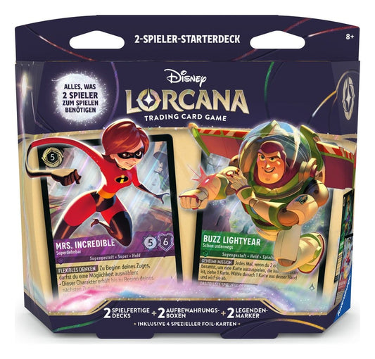 Disney Lorcana TCG 2-Spieler-Starterdeck *Deutsche Edition* - Versand: 7 Tage nach Bestellung