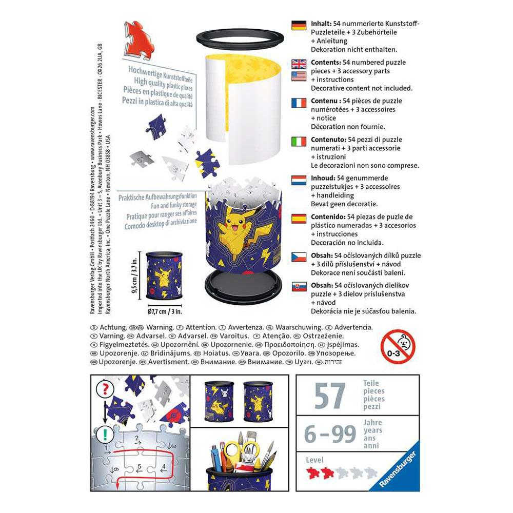 Pokémon 3D Puzzle Utensilo (54 Teile) - Versand: 5-7 Tage nach Bestellung