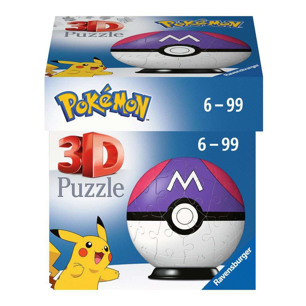 Pokémon 3D Puzzle Pokéballs: Meisterball (55 Teile) - Versand: 5-7 Tage nach Bestellung