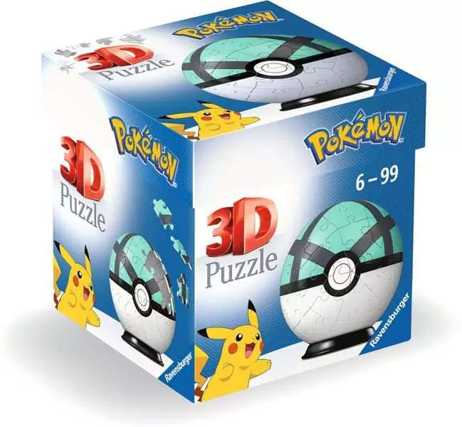 Pokémon 3D Puzzle Pokéballs: Netzball (55 Teile) - Versand: 5-7 Tage nach Bestellung