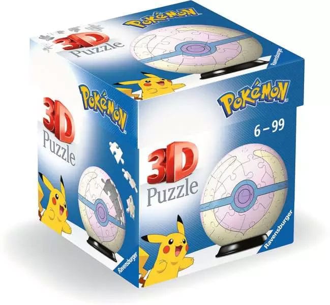 Pokémon 3D Puzzle Pokéballs: Heilball (55 Teile) - Versand: 5-7 Tage nach Bestellung