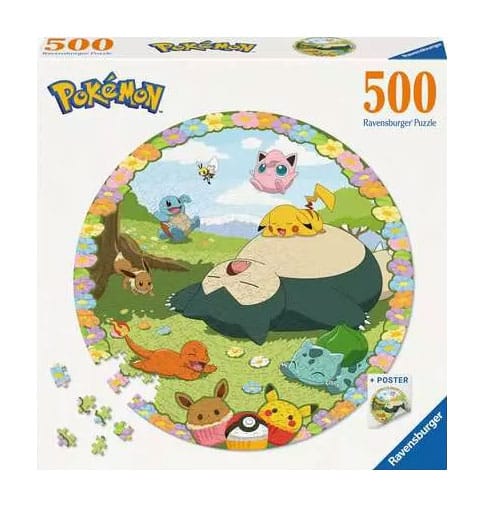 Pokémon Rund-Puzzle Blumige Pokémon (500 Teile) - Versand: 5-7 Tage nach Bestellung