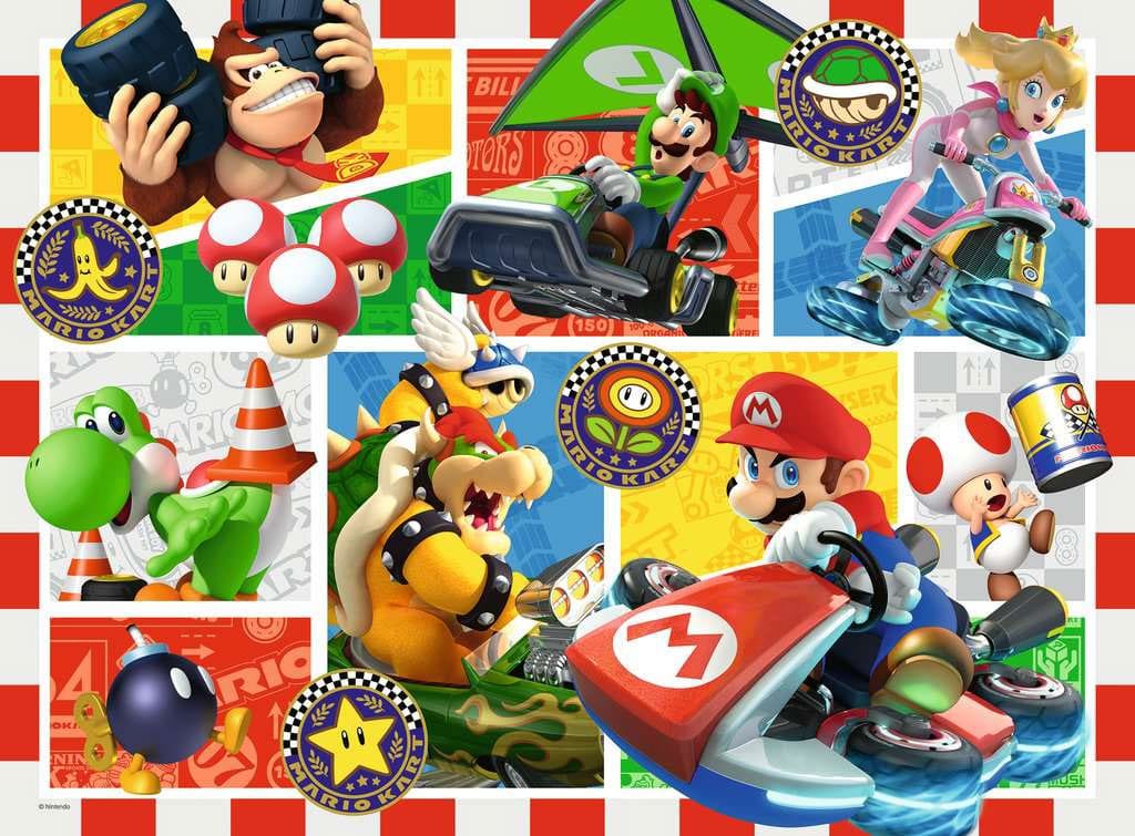 Super Mario Kinderpuzzle XXL Spaß mit Mario Kart (150 Teile) - Versand: 5-7 Tage nach Bestellung