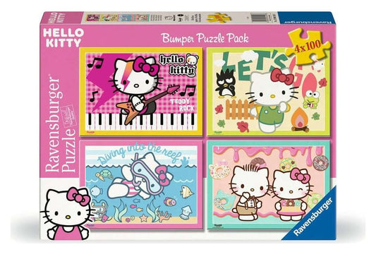 Hello Kitty Puzzles 4er-Pack Los geht's, Hello Kitty! (4x100 Teile) - Preorder - ETA: 15.06.2026