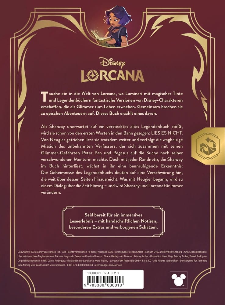 Disney Lorcana TCG Quest of Wonders - Legendenbuch eines Illuminari *Deutsche Version* - Preorder - ETA: 01.09.2026