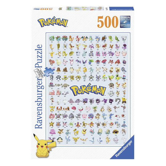 Pokémon Puzzle Pokémon Pokédex (500 Teile) - Versand: 5-7 Tage nach Bestellung