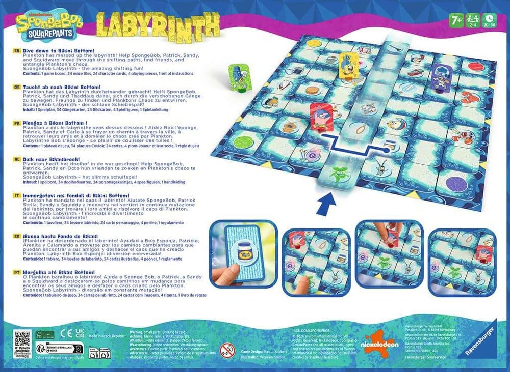 SpongeBob Schwammkopf Labyrinth - Versand: 7 Tage nach Bestellung