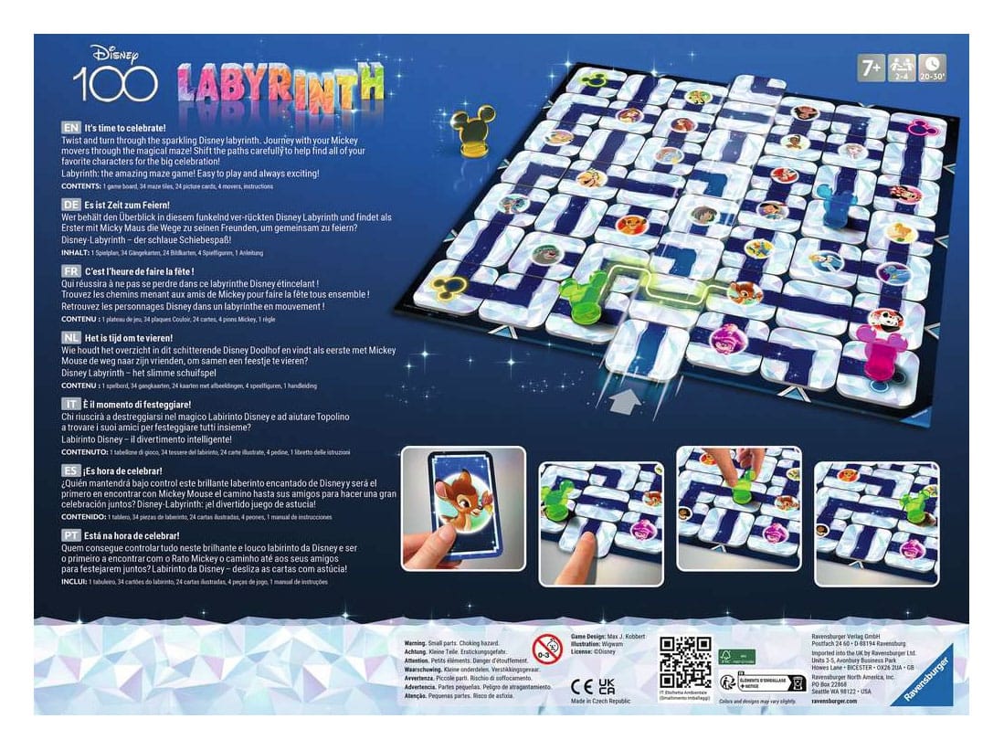 Disney Brettspiel Labyrinth 100th Anniversary - Versand: 5-7 Tage nach Bestellung