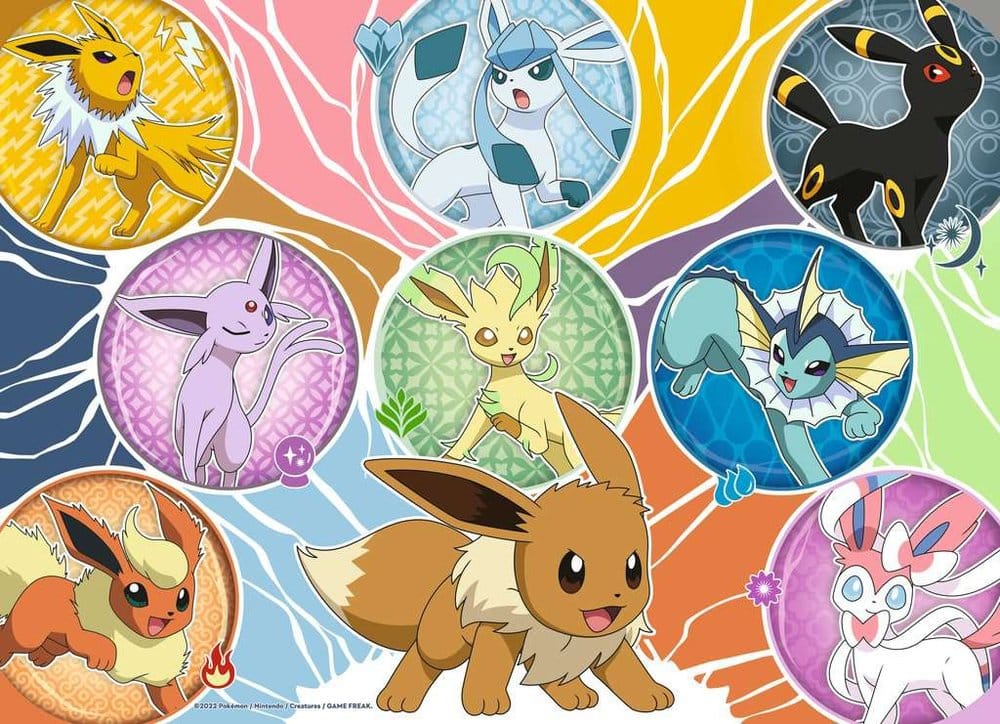 Pokémon Puzzles 4er-Pack Pokémon-Kumpels (4x100 Teile) - Versand: 7 Tage nach Bestellung