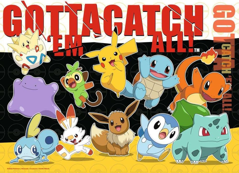 Pokémon Puzzles 4er-Pack Pokémon-Kumpels (4x100 Teile) - Versand: 7 Tage nach Bestellung
