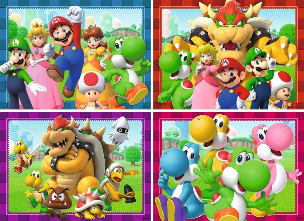 Super Mario Puzzles 4er-Pack Zeit für Mario! (4x100 Teile) - Versand: 7 Tage nach Bestellung