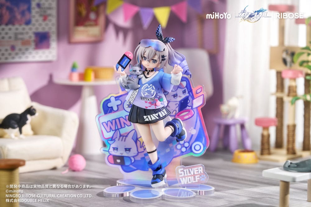 Honkai: Star Rail Rise Up Little Cat Series PVC Statue Silver Wolf Ver. 19 cm   - Preorder - ETA: 25.12.2025